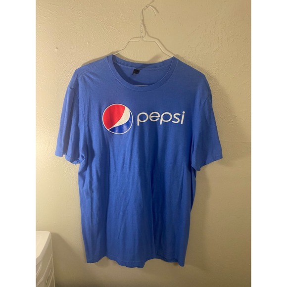Pepsi Soda Mens T Shirt Blue Size XL - Picture 1 of 3